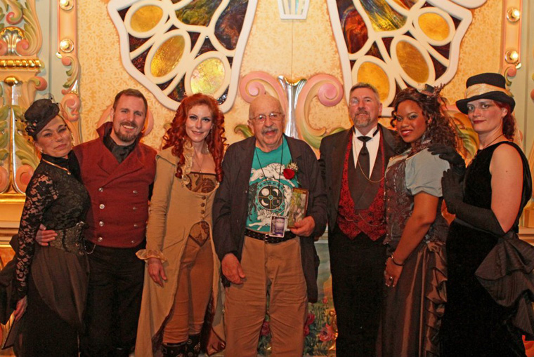 Terra Mysterium with Gene Wolfe at the Fuller Awards.  (Photo by 8 Eyes Photography)