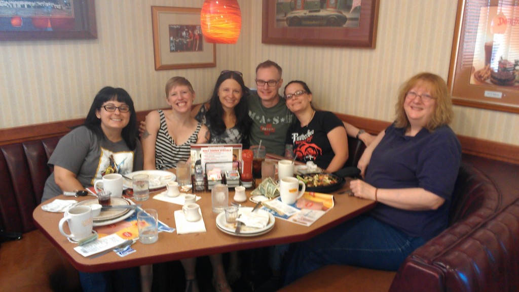 Breakfast with friends (photo by nice Denny's manager)