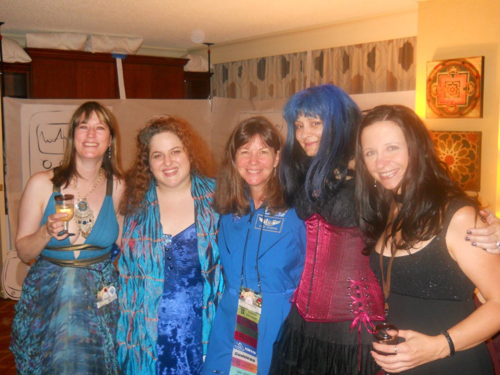 After the Hugos, with Amy Sisson, Francesca Myman, Cady Coleman, Stina Leicht. 