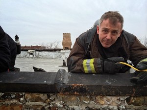 David Eigenberg, as Christopher Herrmann, on Chicago Fire